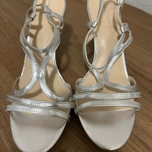 Xappeal Silver Strappy Heels